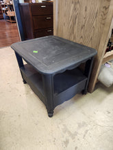 Load image into Gallery viewer, Painted Black Wooden End Table
