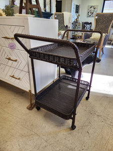 Brown Wicker Cart