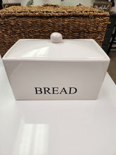 Load image into Gallery viewer, White Ceramic Bread Box/Container
