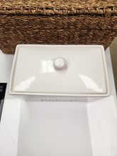 Load image into Gallery viewer, White Ceramic Bread Box/Container
