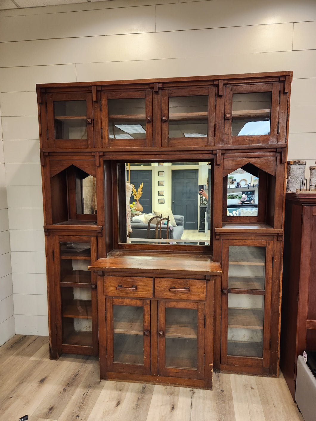 Vintage Dining Room Built-In Cabinet