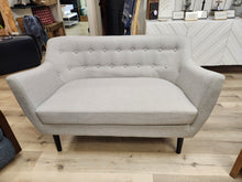 Load image into Gallery viewer, Modern Gray Fabric Loveseat
