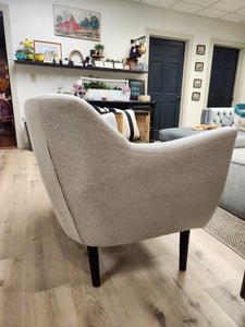 Modern Gray Fabric Loveseat