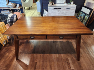 Wood Dining Table w/ 4 Drawers