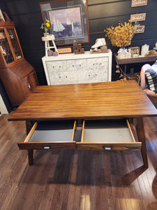 Wood Dining Table w/ 4 Drawers