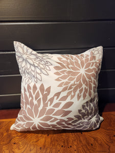 Brown and Gray Decorative Throw Pillow