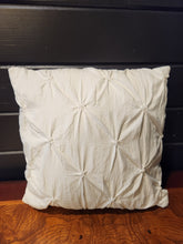 Load image into Gallery viewer, White Tufted Square Throw Pillow
