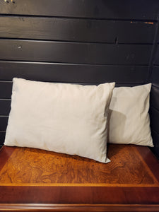 White Rectangular Throw Pillow