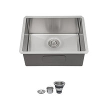 Load image into Gallery viewer, 23" Undermount Single Bowl Stainless Steel Kitchen Sink
