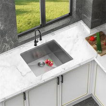 Load image into Gallery viewer, 23" Undermount Single Bowl Stainless Steel Kitchen Sink
