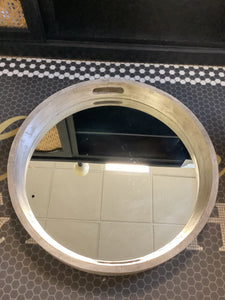 Large Round Mirrored Tray