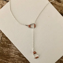 Load image into Gallery viewer, Saddle Stirrup &quot;Y&quot; Necklace
