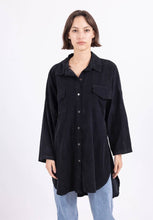 Load image into Gallery viewer, Long Velvet Botton Down Shirt
