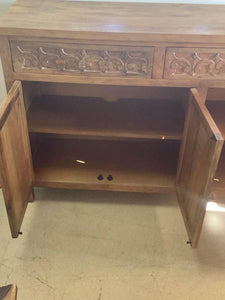 Hand Carved Wooden Sideboard from Pier 1 Imports