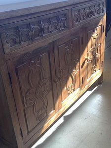 Hand Carved Wooden Sideboard from Pier 1 Imports
