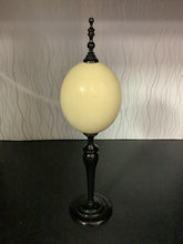 Load image into Gallery viewer, Black and Cream Ostrich Egg Decor
