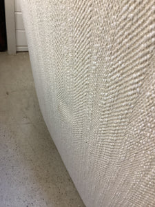 Cream Curved Nailhead Couch