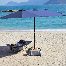Load image into Gallery viewer, Renwick 13 FT Triple-Size Extra Large Patio Umbrella with Crank, Navy Blue
