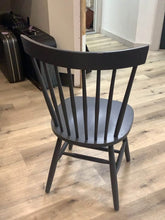 Load image into Gallery viewer, Gray Wooden Spindle-Back Dining Chair
