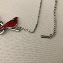 Load image into Gallery viewer, Cardinal with Hearts Necklace
