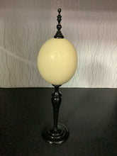 Load image into Gallery viewer, Black and Cream Ostrich Egg Decor
