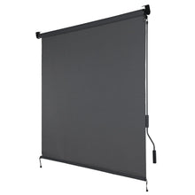 Load image into Gallery viewer, Grey 5% Openness Solar Fabric Roller Sun Shade, Cordless 95% UV Protection Blinds
