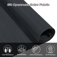 Load image into Gallery viewer, Grey 5% Openness Solar Fabric Roller Sun Shade, Cordless 95% UV Protection Blinds
