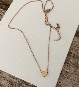 Mini Heart Slider Necklace