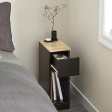 Load image into Gallery viewer, Black Modern Narrow End Tables, Set of 2
