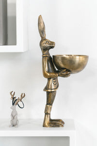 Brass Animal Dish Stand