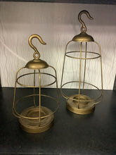 Load image into Gallery viewer, Metal Hanging Candle Lantern
