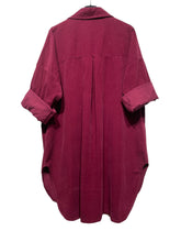 Load image into Gallery viewer, Long Velvet Botton Down Shirt
