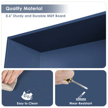Load image into Gallery viewer, Tall Blue Bookshelf And Bookcase
