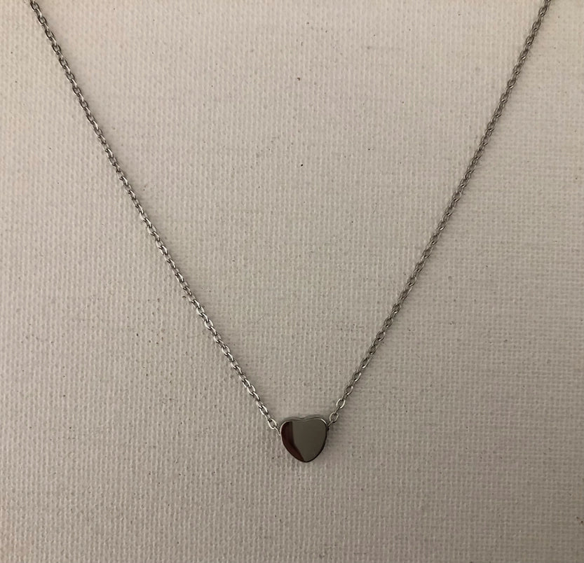 Mini Heart Slider Necklace