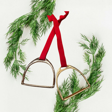 Load image into Gallery viewer, Equestrian Stirrup Iron Christmas Ornament 
