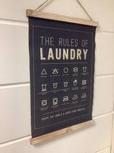 Load image into Gallery viewer, The Rules of Laundry Hanging Poster
