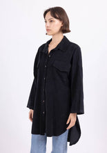 Load image into Gallery viewer, Long Velvet Botton Down Shirt
