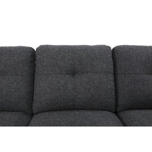 Load image into Gallery viewer, Sciortino 97.2&quot; Wide Dark Gray Linen Corner Sectional with Ottoman
