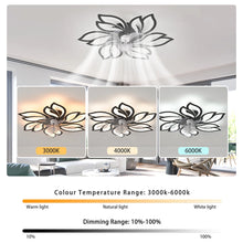 Load image into Gallery viewer, Angstrom 25" 6 - Blade Reversible Dimmable LED Flush Mount Ceiling Fan With Remote Control And App
