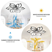 Load image into Gallery viewer, Angstrom 25" 6 - Blade Reversible Dimmable LED Flush Mount Ceiling Fan With Remote Control And App
