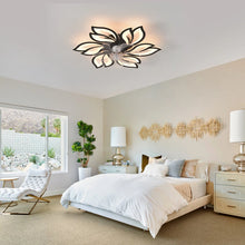 Load image into Gallery viewer, Angstrom 25" 6 - Blade Reversible Dimmable LED Flush Mount Ceiling Fan With Remote Control And App
