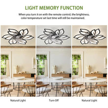Load image into Gallery viewer, Angstrom 25" 6 - Blade Reversible Dimmable LED Flush Mount Ceiling Fan With Remote Control And App
