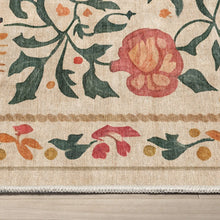 Load image into Gallery viewer, 5x7 Apollo Suzani Vintage Floral Beige Flat-Weave Area Rug
