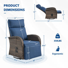 Load image into Gallery viewer, Arcturus Patio Recliner Swivel Chair
