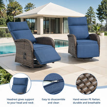 Load image into Gallery viewer, Arcturus Patio Recliner Swivel Chair
