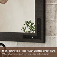 Load image into Gallery viewer, Brunilda Rustic Farmhouse Solid Wood Frame Accent Mirror
