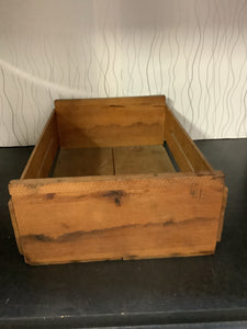 Vintage Blue Goose Wooden Crate