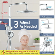 Load image into Gallery viewer, Chrome High Pressure Magnetic Dual Shower Head &amp; Handheld Combo With Filter
