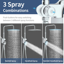 Load image into Gallery viewer, Chrome High Pressure Magnetic Dual Shower Head &amp; Handheld Combo With Filter
