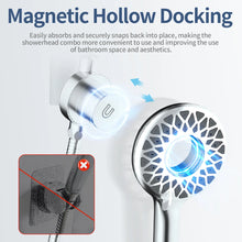 Load image into Gallery viewer, Chrome High Pressure Magnetic Dual Shower Head &amp; Handheld Combo With Filter
